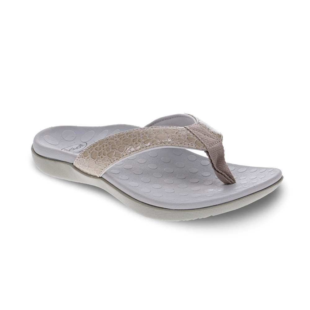 Sonoma Reptile Toe Post Sandal - Grey Reptile