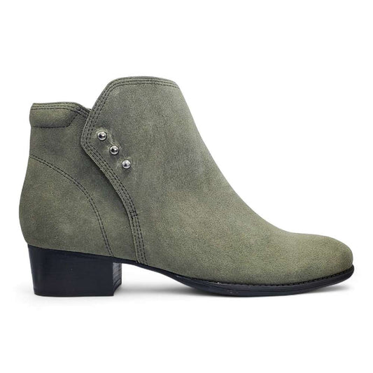 Tiko Ankle Bootie - Moss Suede