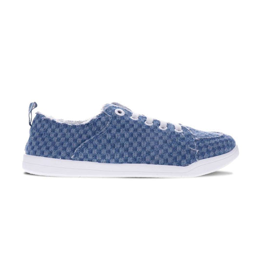Pismo Casual Sneaker - Blue Checkered Denim