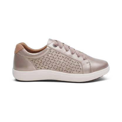 Courtney Sneaker - White Gold Cutout