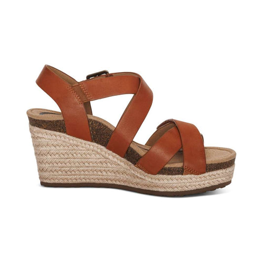 Anna Arch Support Wedge - Cognac