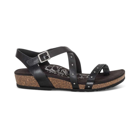 Lauren Strapped Sandal - Black