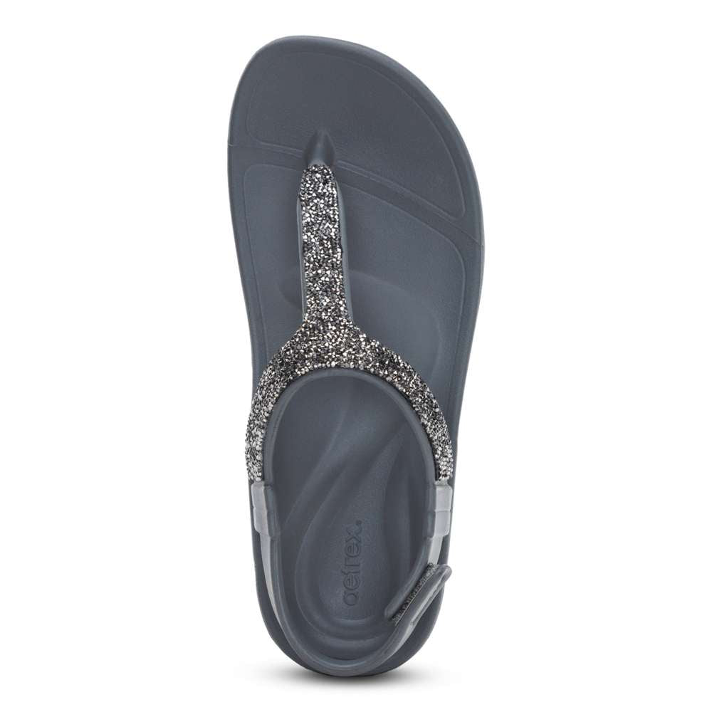 Skyler Sandals - Pewter Sparkle