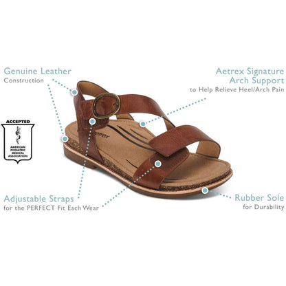 Tamara Quarter Strap Sandal - Black