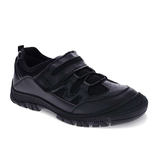 Lewis Velcro School Shoe - Black