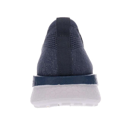 Maggie Slip-On Sneaker - Dark Blue/Silver