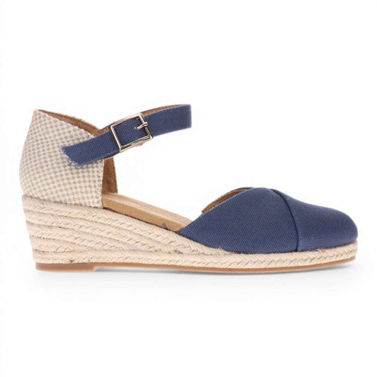 Maya Wedge - Navy