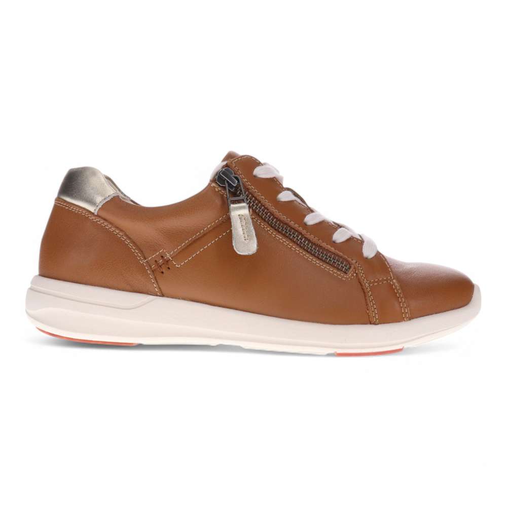 North Leather Sneaker - Tan Leather