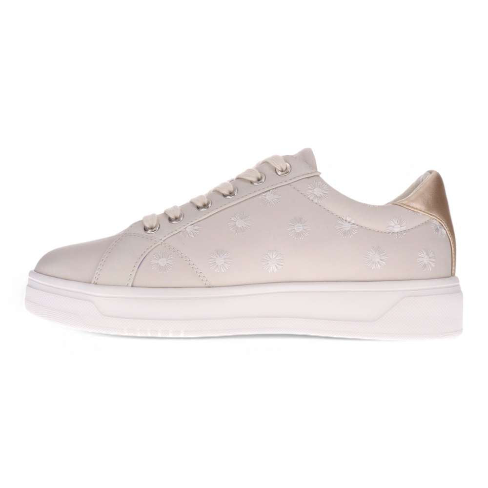 Paisley Floral Sneaker - Beige/Patch