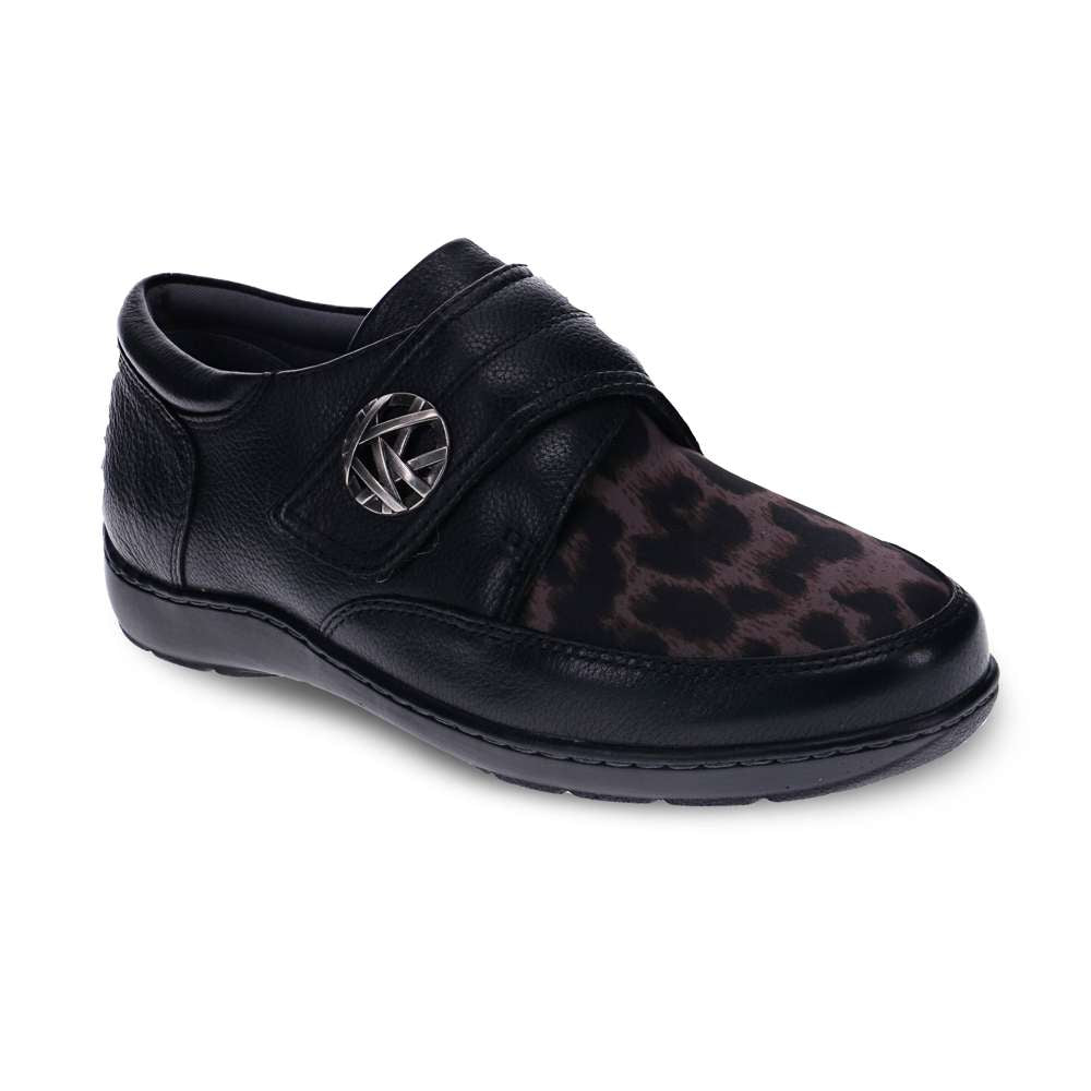 Ward Loafer - Black/Animal Stretch