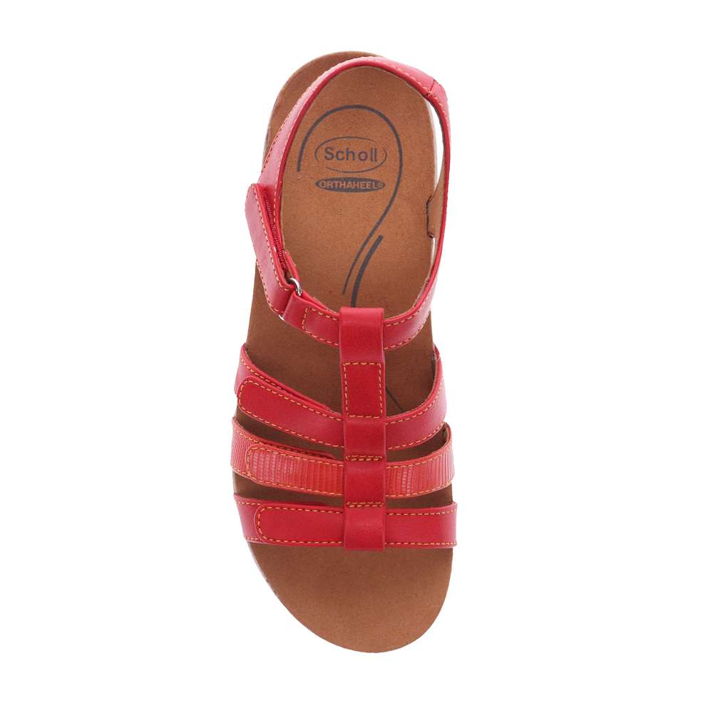 Alessandra Sandal - Red/Burnt Orange