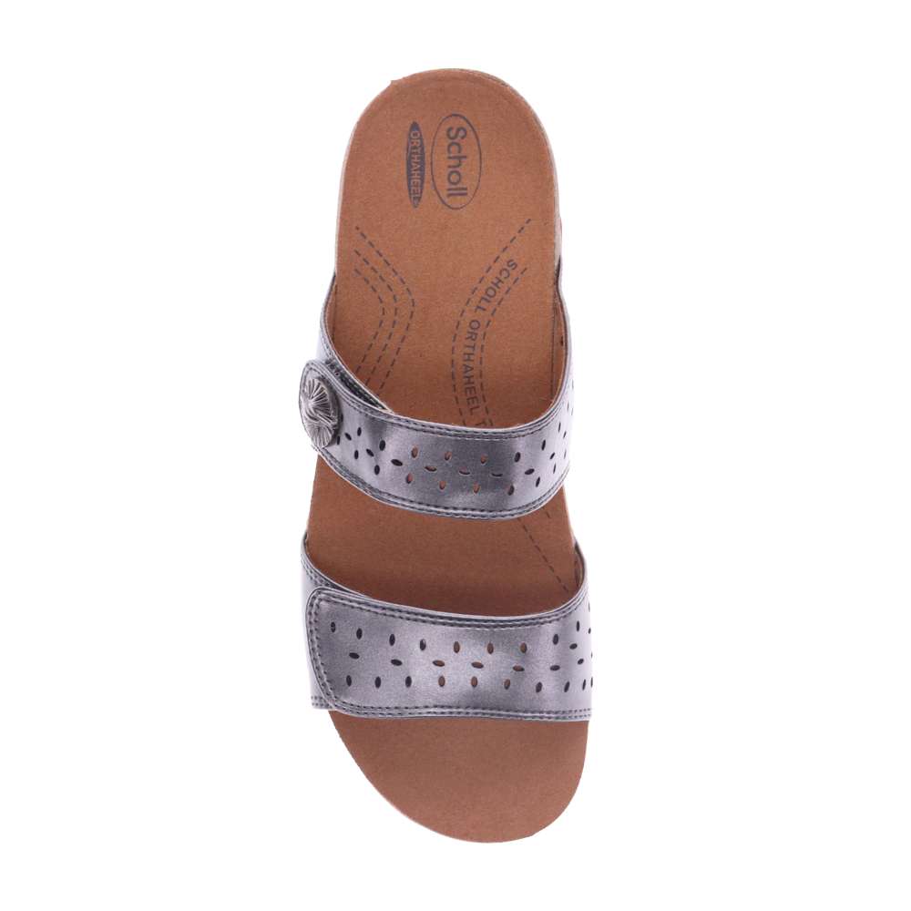 Amini Slide Sandal - Pewter
