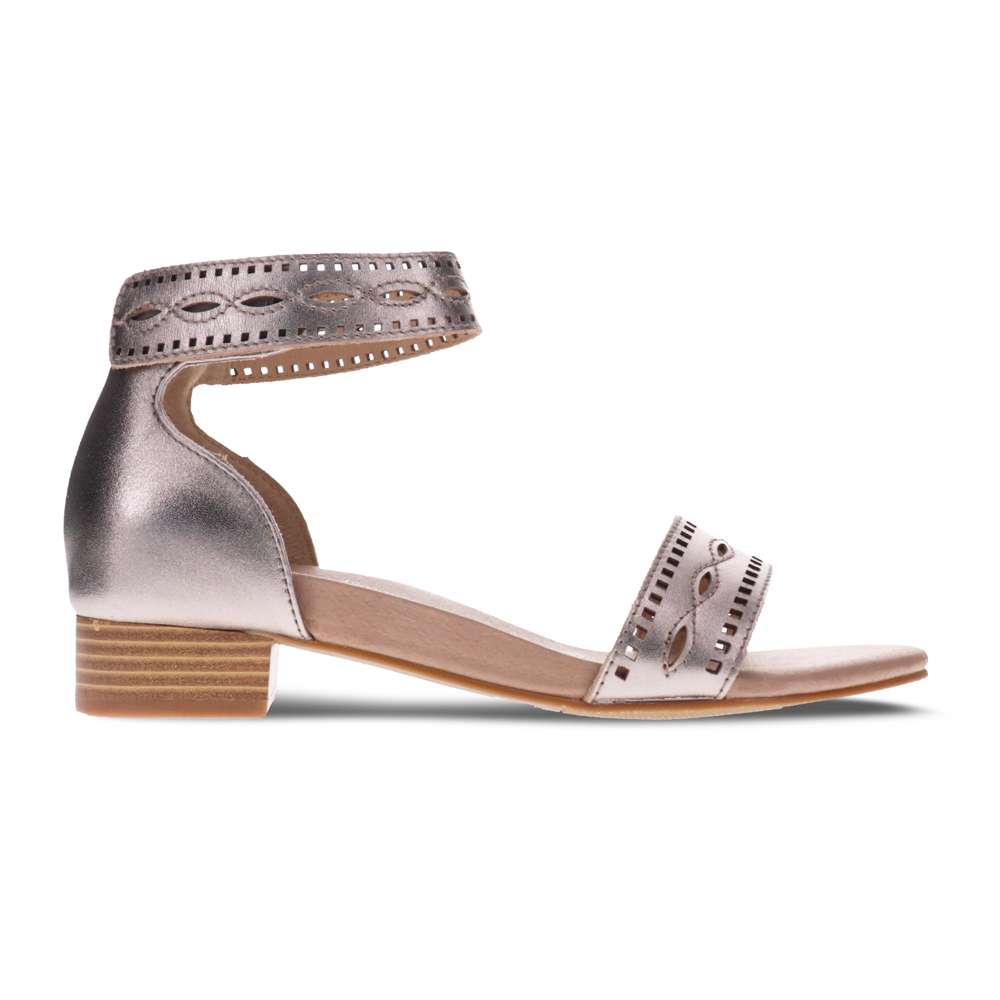 Gail Closed Heel Sandal - Pewter