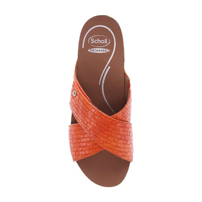 Jean Brick Wedge - Tangerine