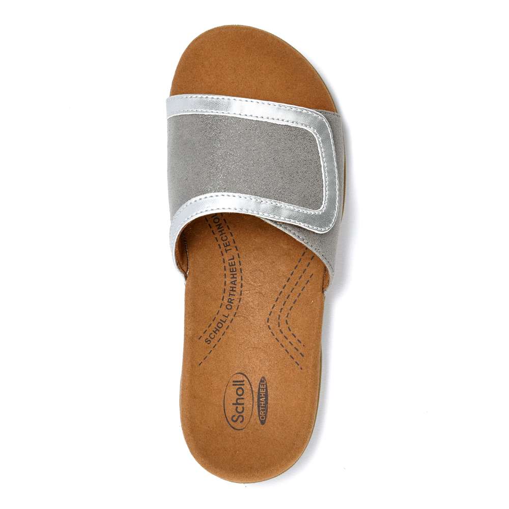 Samos Slide Sandal - Pewter