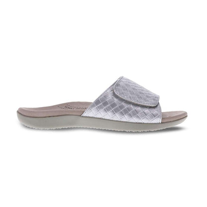 Samos Weave Slide Sandal - Silver