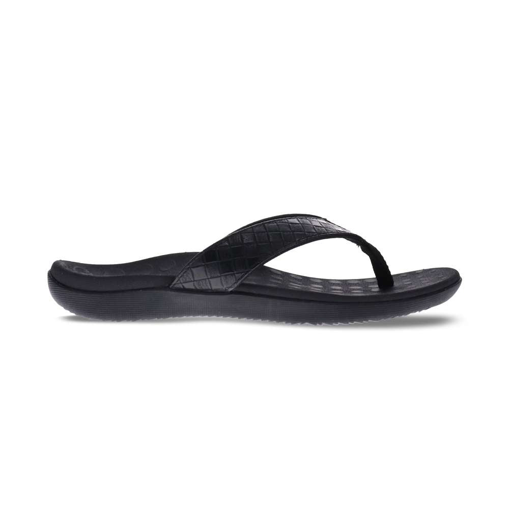 Sonoma Weave Toe Post Sandal - Black Weave