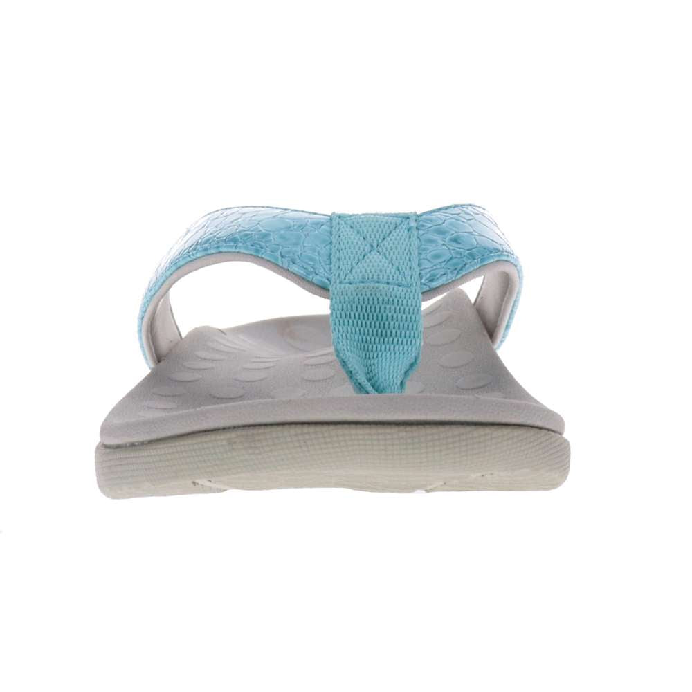 Sonoma Reptile Toe Post Sandal - Turquoise Reptile