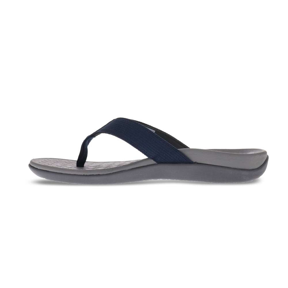 Wave Toe Post Sandal Unisex - Navy