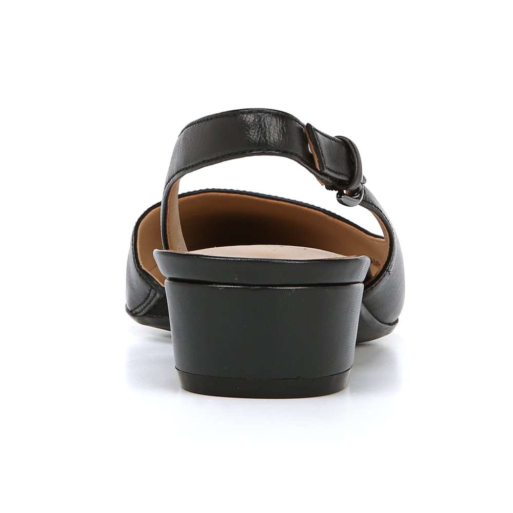 Banks Slingback - Black Leather