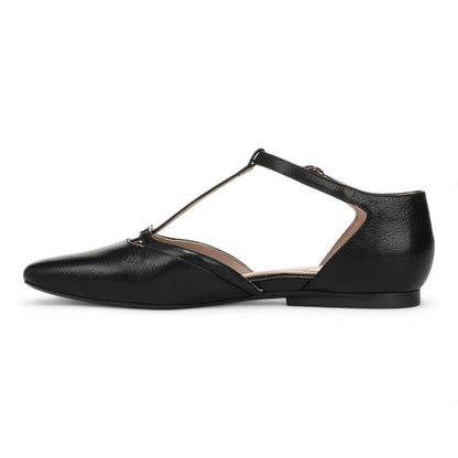 Caresse Mary Jane Flat - Black