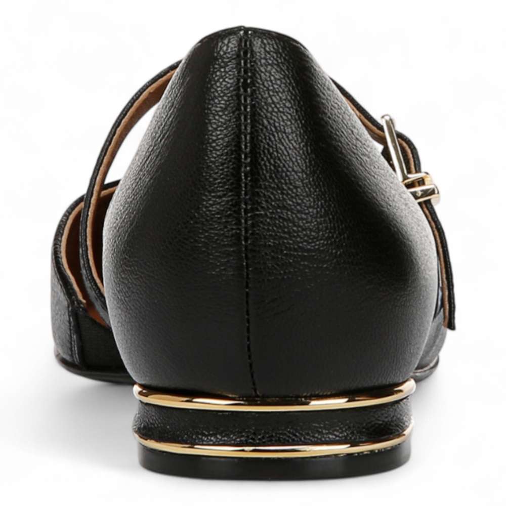 Heather - Black Leather