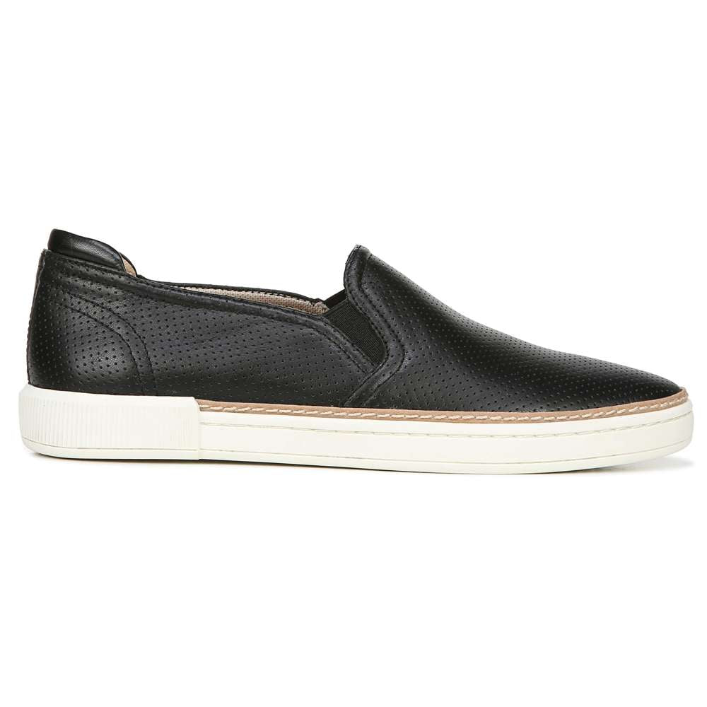 Jade Slip-On Sneaker - Black Leather