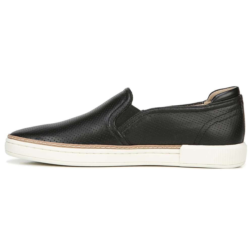 Jade Slip-On Sneaker - Black Leather