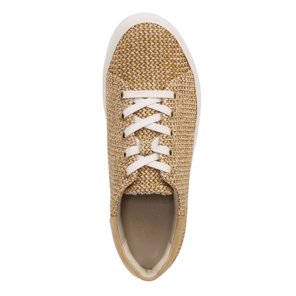 Morrison 2.0 Lace Up Sneaker - Tan Raffia Fabric