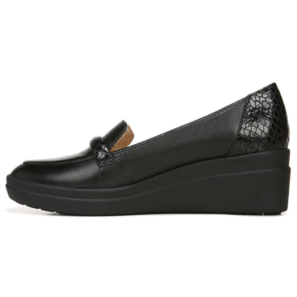 Samara Wedge - Black/Snake