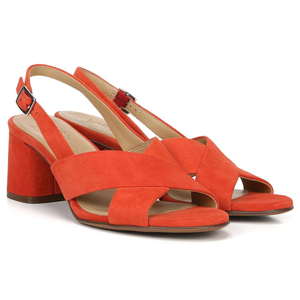 Azalea Block Heel - Mango Spice