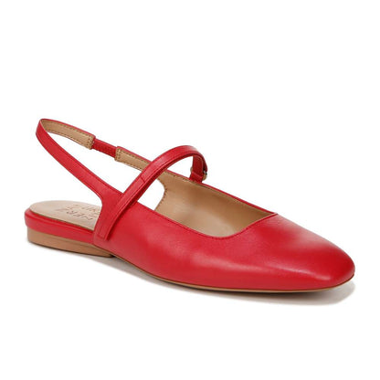 Connie Mary Jane Slingback Flat - Crantini Red