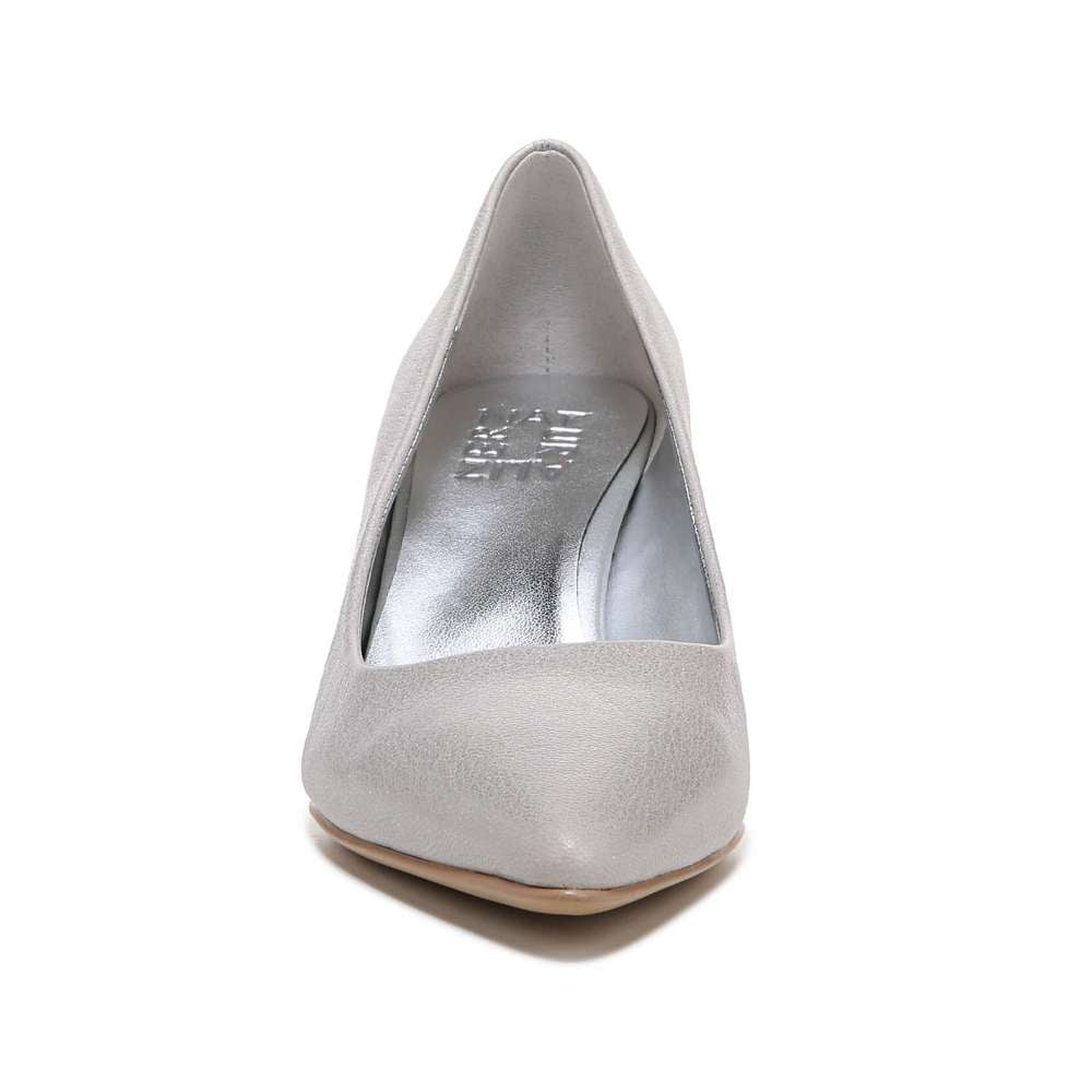 Everly Kitten Heel - Stone Metallic