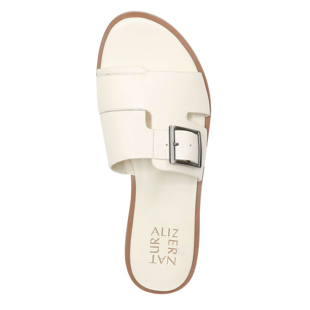 Faryn Slide Sandal - Pale Ivory