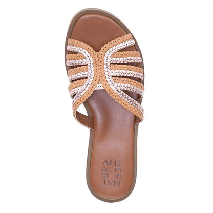 Lane Slide Sandal - Tan Multi
