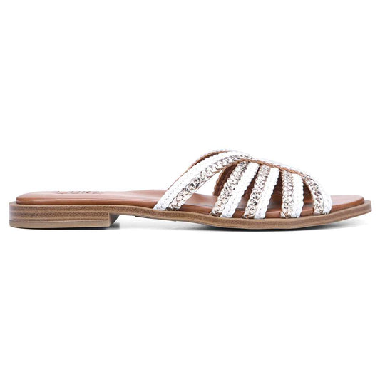Lane Slide Sandal - White Multi