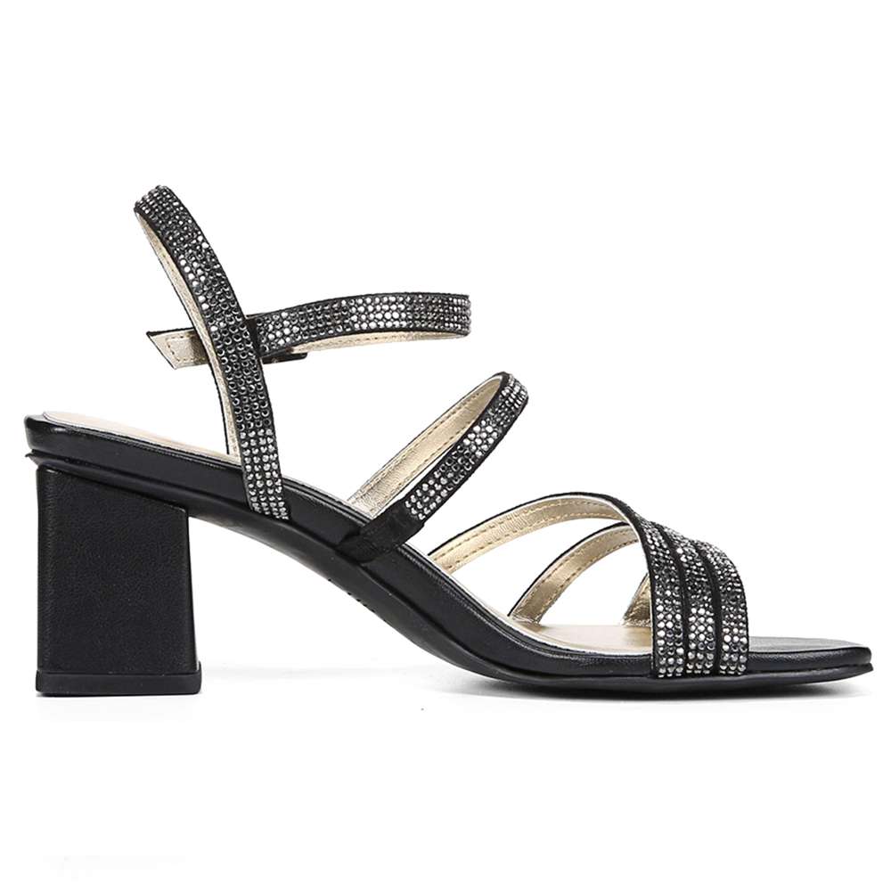 Niko Dress Sandal - Black Sparkle