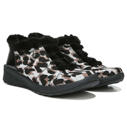 Golden Bootie - Black/White Leopard