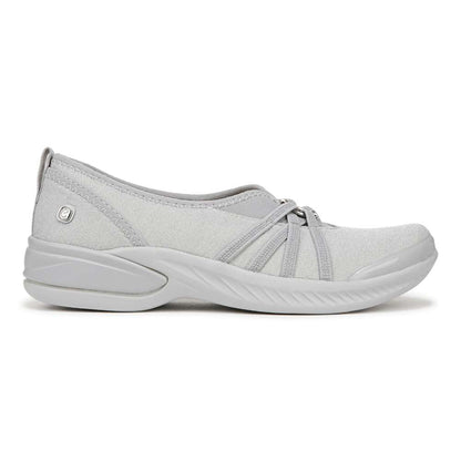 Niche Slip-On - Silver Shimmer Fabric