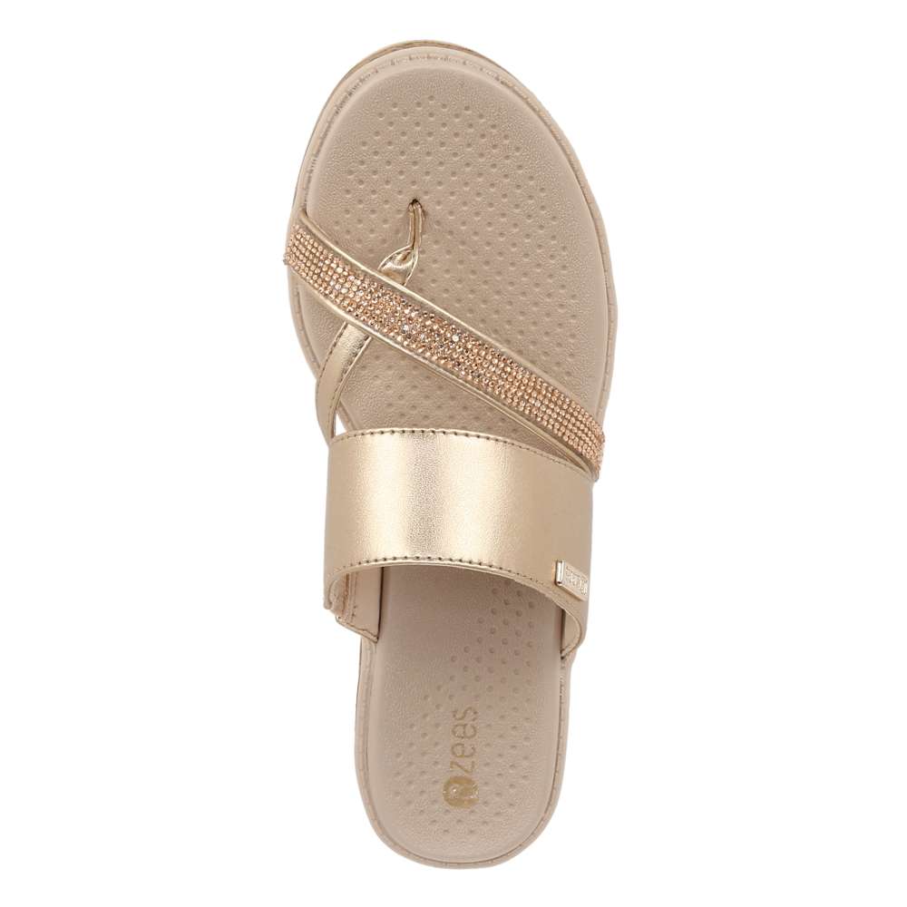 Bora Bright Sandal - Gold Metallic