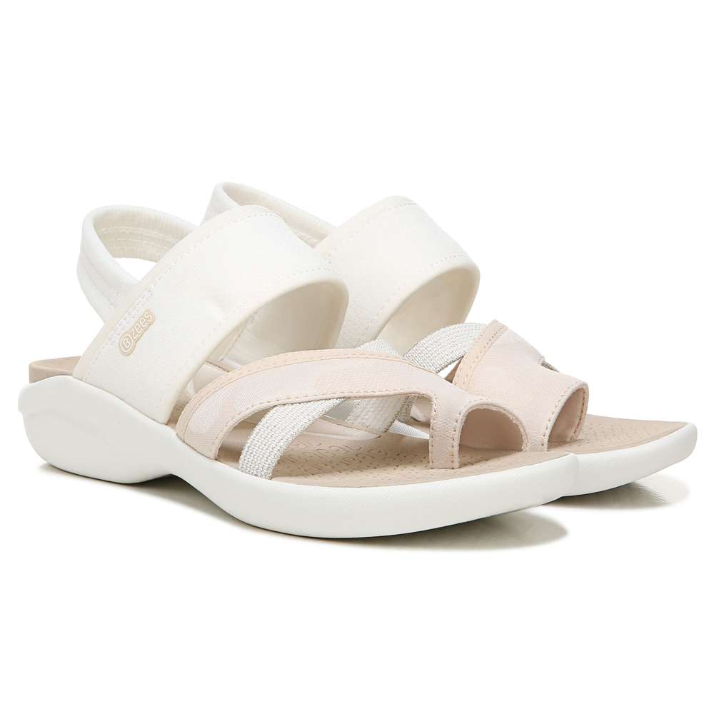 Call Me Sandal - White Fabric