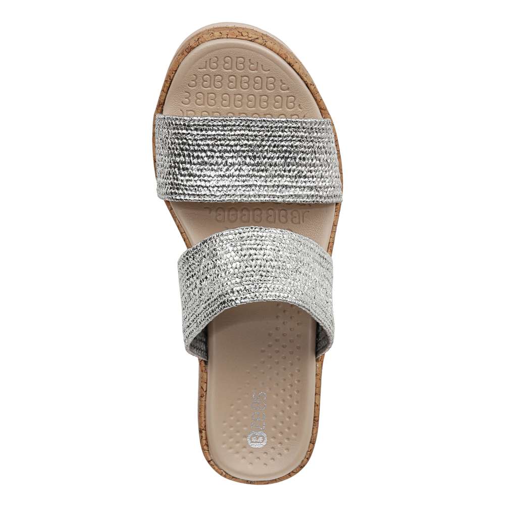 Resort Wedge - Silver Stretch