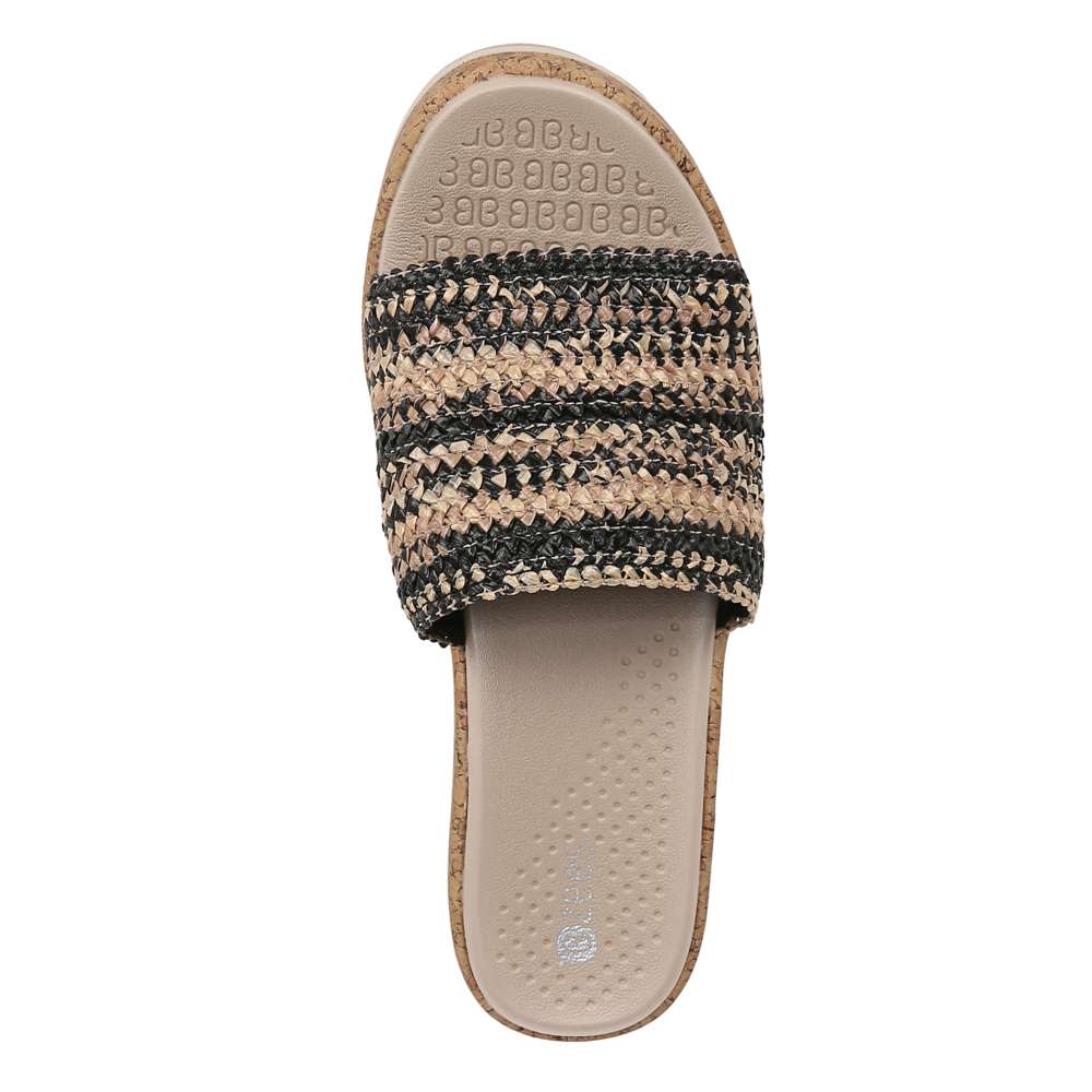 Runaway Slide Wedge Sandal - Black Multi