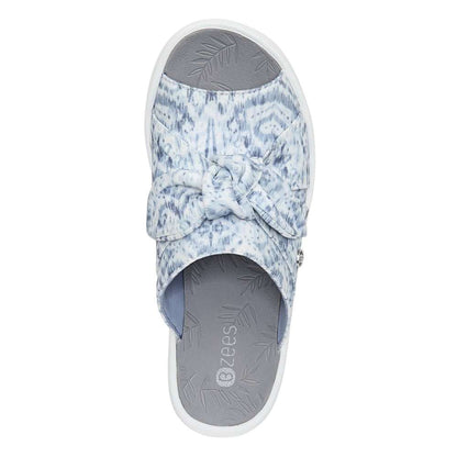 Smile Wedge - Blue Ikat