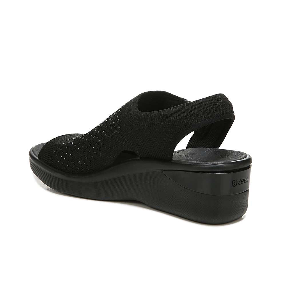 Star Bright Sandal - Black/Black