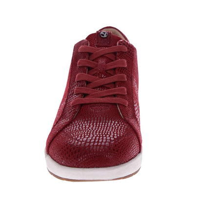 Athens Lace-Up Sneaker - Cherry Lizard