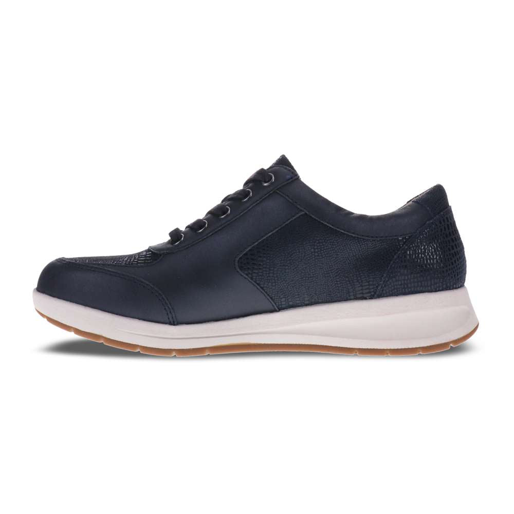 Boston Zip Sneaker - Sapphire/Navy Lizard