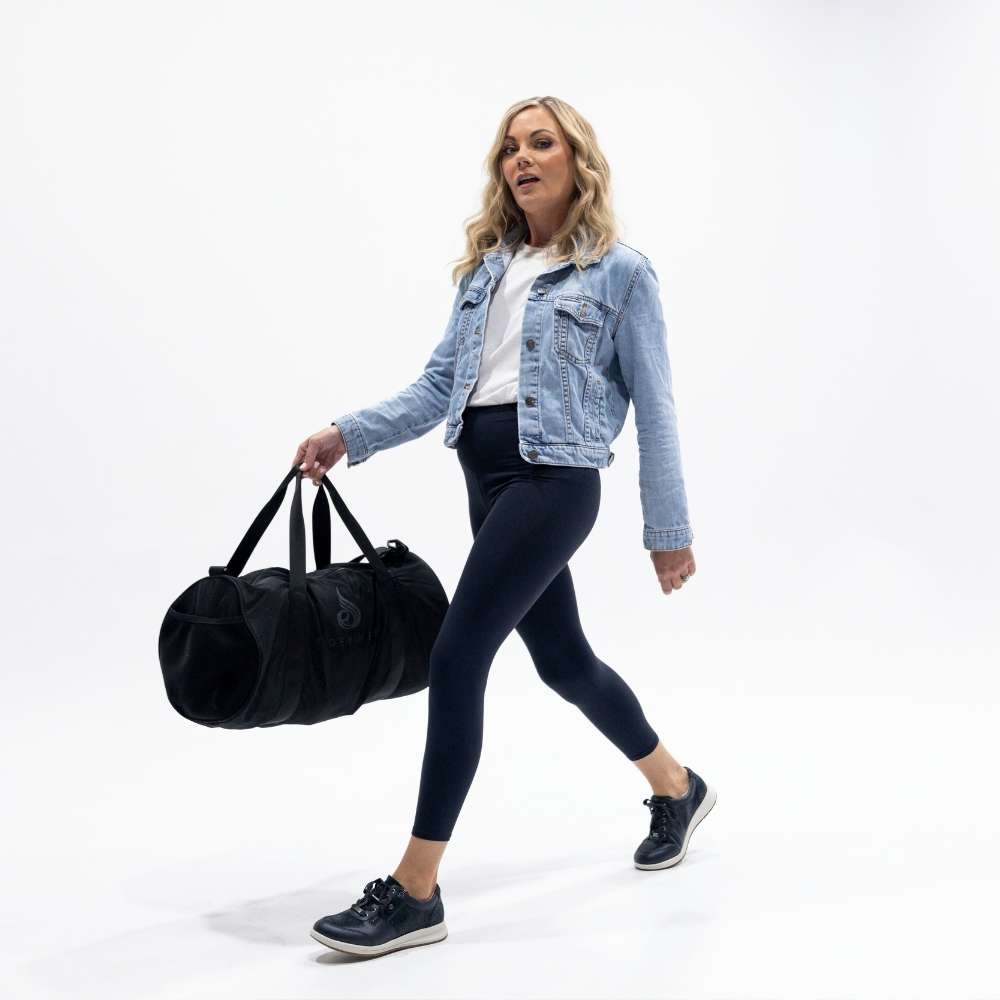 Boston Zip Sneaker - Sapphire/Navy Lizard