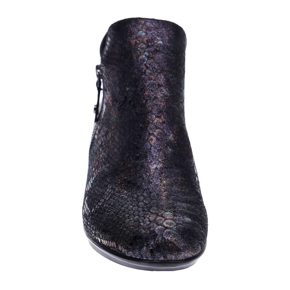 Damascus Boot - Black Metallic Python/Onyx