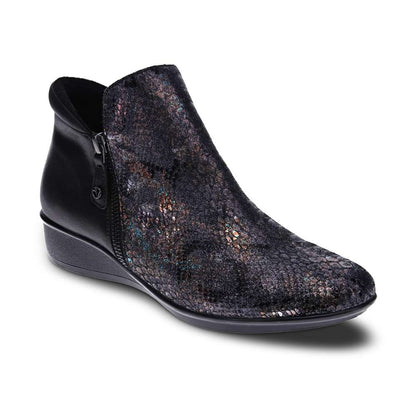 Damascus Boot - Black Metallic Python/Onyx